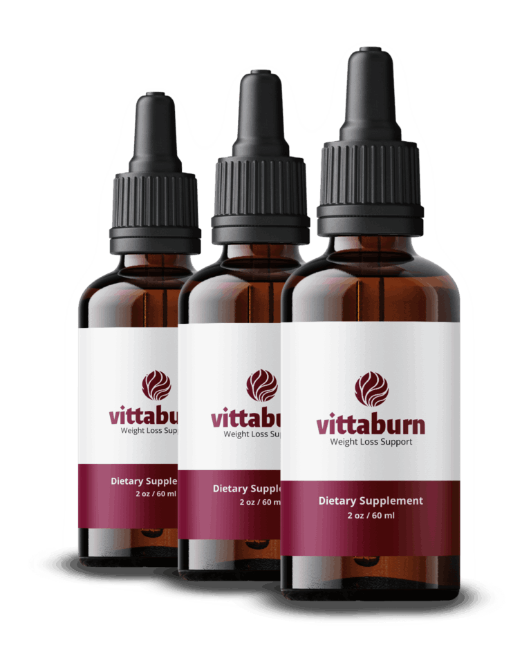 VittaBurn weight loss support liquid drops bottle, 2 oz / 60 ml dietary supplement